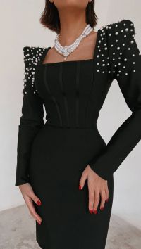 Черное бандажное платье мини «Бритни»