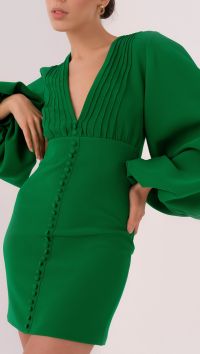 Зеленое платье мини «Reussi»