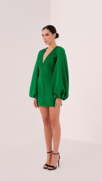 Зеленое платье мини «Reussi» №2