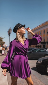Фиолетовое мини платье "Modus" №3