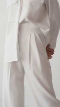 Белый брючный костюм с рубашкой «Toulouse» №3