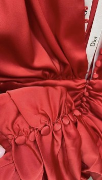 Красное платье с драппировкой «Emirates» №2