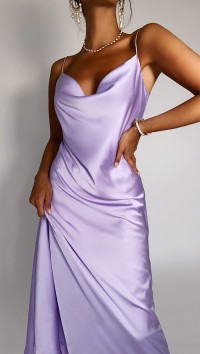 Шелковое платье комбинация миди «Silk» №2