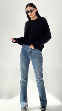 Черный женский свитер №2