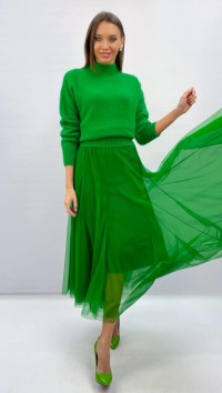 Зеленый свитер «Angora» №1