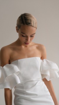Платье белое мини «Sain» №2