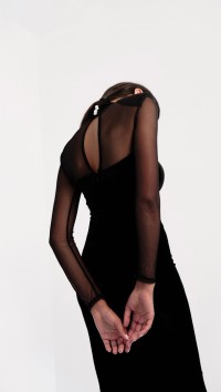 Черное бархатное платье "Seems" №4