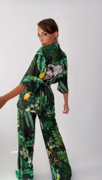 Шелковый костюм в пижамном стиле «Safari» №2