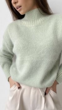 Мятный свитер из ангоры «Angora»