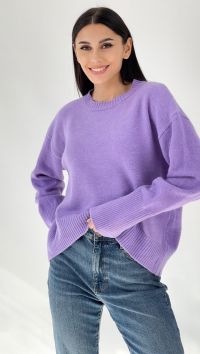 Сиреневый женский свитер